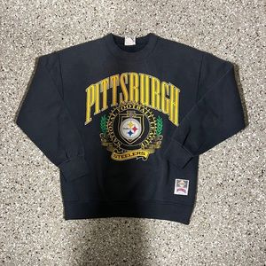Vintage 90s Pittsburgh Steelers Nutmeg Mills Crewneck Sweatshirt